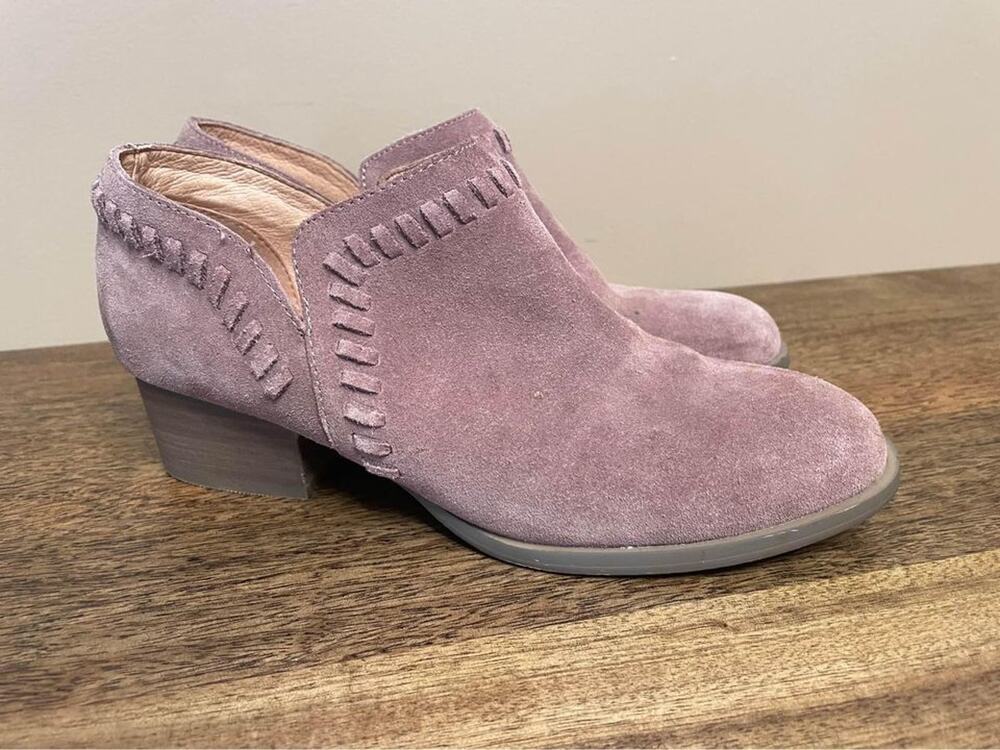 Coldwater Creek Womens Western Style Leather/Suede Ankle Shoe Boot 7.5 EUC